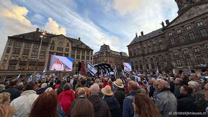 Veel onrust tijdens de Israëlmanifestatie op de Dam in Amsterdam
