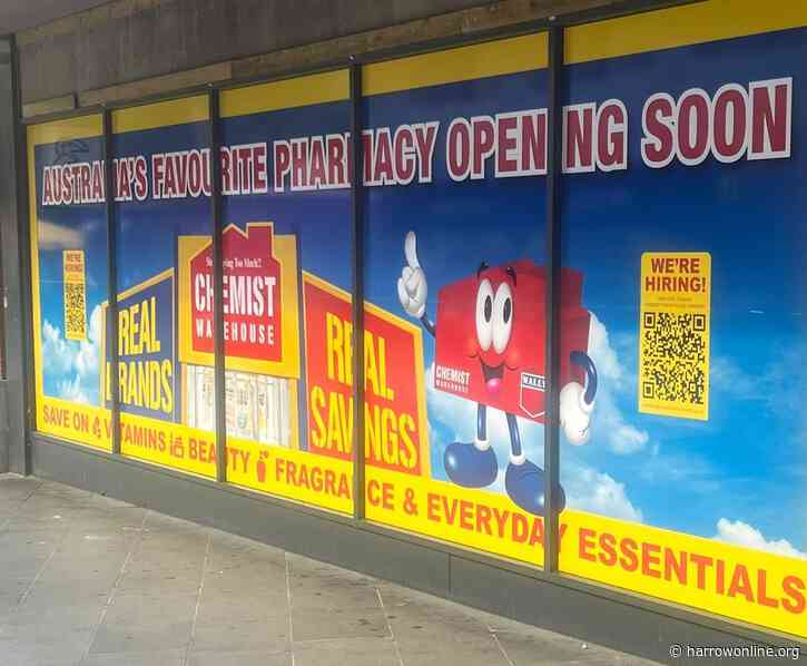 Chemist Warehouse confirms plans for Harrow Town Centre store