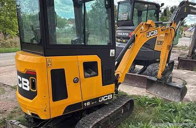 LPI-J: Minibagger die Dritte - Minibagger gestohlen - wiedergefunden - wieder gestohlen - und jetzt wirklich zurück (mit Bild)