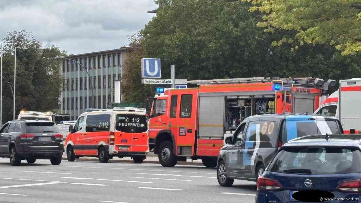 Feuerwehreinsatz: U1 zwischen Wandsbek Gartenstadt und Wartenau gesperrt