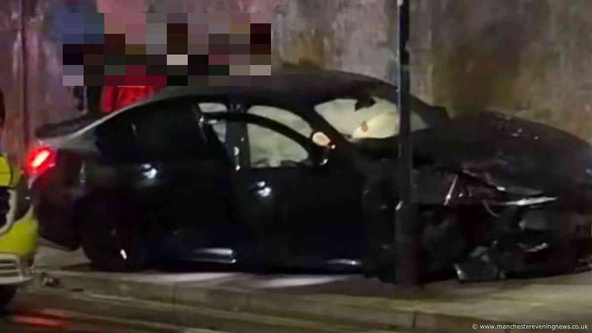 Emergency services descend after car and bus crash near Manchester Piccadilly station