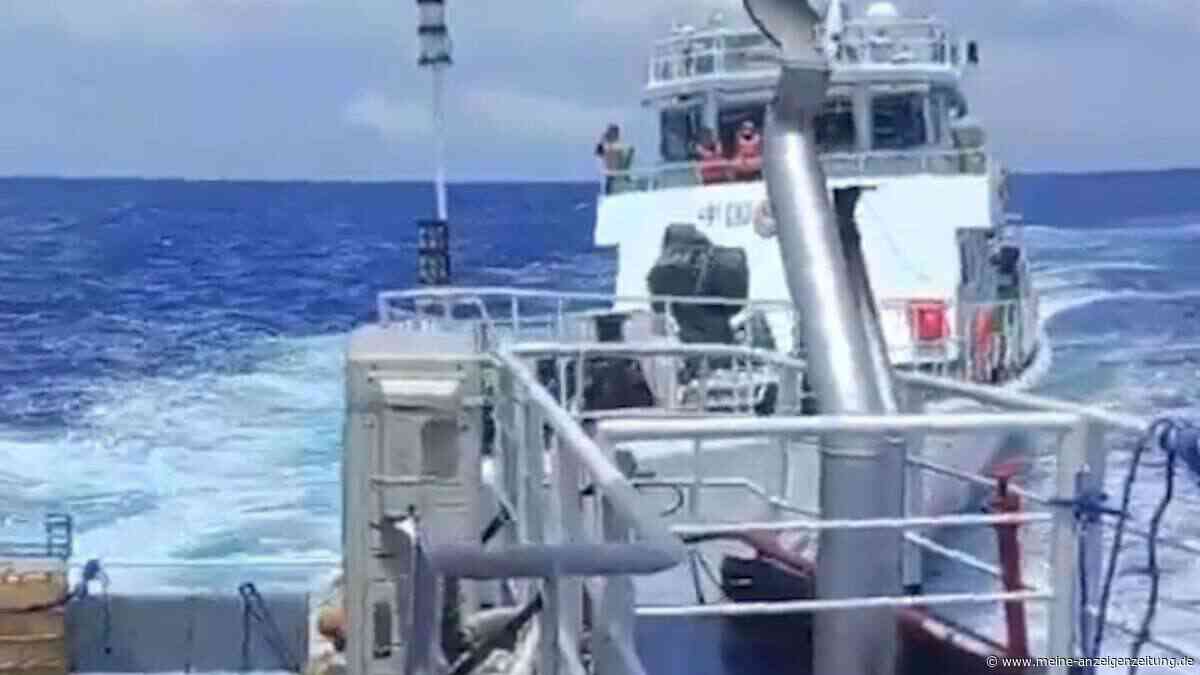 Gefährliche Konfrontation auf See: Chinesische Küstenwache kollidiert mit philippinischem Schiff
