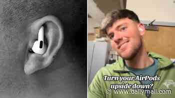 Have we all been wearing our AirPods wrong? Apple fans claim sporting the wireless earphones upside down and in the opposite ears results in better sound quality