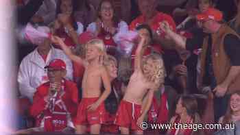 Barry Hall's kids steal the show again