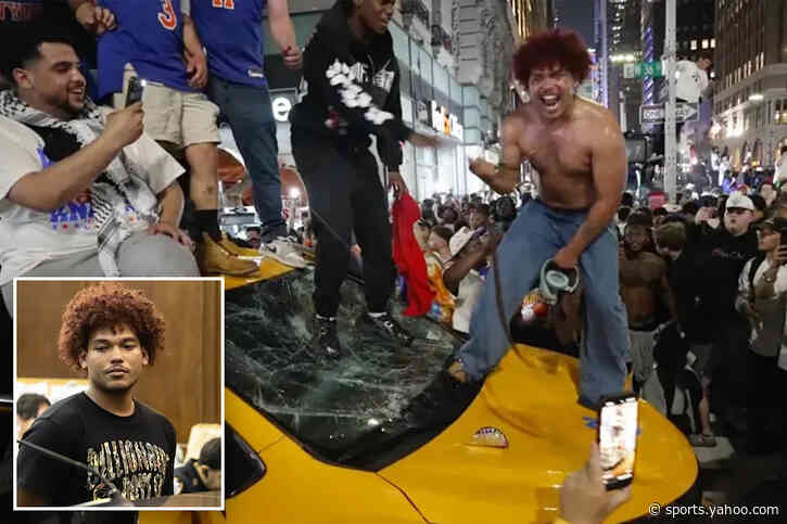 Florida man Saul Vargas justifies smashing NYC taxi during Knicks celebration because ‘it was my birthday’