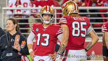 49ers QB Brock Purdy rocks bright Iowa outfit after losing bet to George Kittle