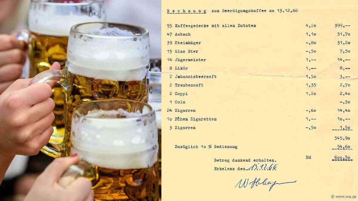 Gast zeigt Wirtshaus-Rechnung von 1966: Ein Bier für 50 Pfennig – wie viel teurer es heute wirklich ist