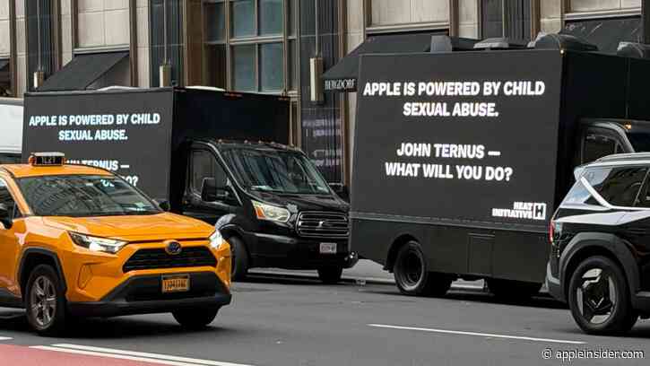 Child safety protesters target Apple Fifth Avenue at iPhone 18 Pro release