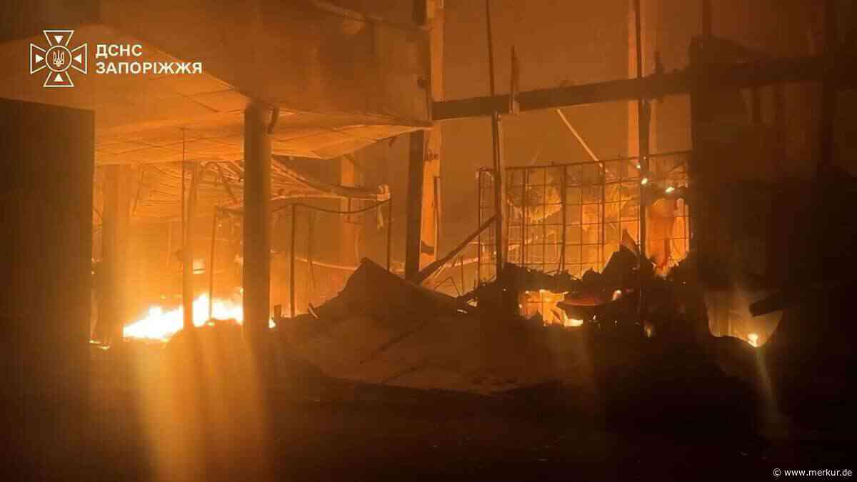 Russischer Drohnenangriff trifft Einkaufszentrum in Saporischschja