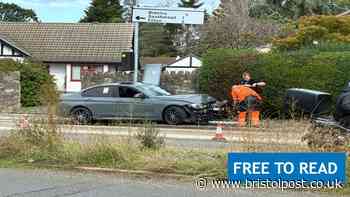 A-road blocked as crash sparks major emergency response