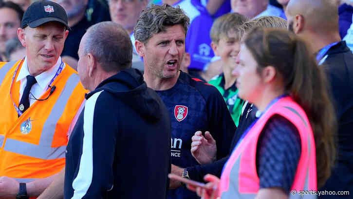 Bruce and Raynor get touchline bans after melee