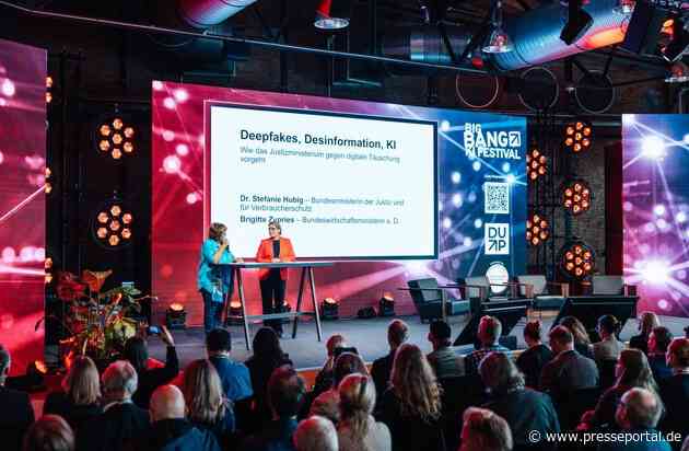 Hubig kündigt schärferes Vorgehen gegen Deepfakes an / BIG BANG KI FESTIVAL 2026 mit Besucherrekord: 11.400 Gäste / Microsoft-Manager Alexander Britz fordert KI-Verhaltenskodex, Jens de Buhr KI-Pause
