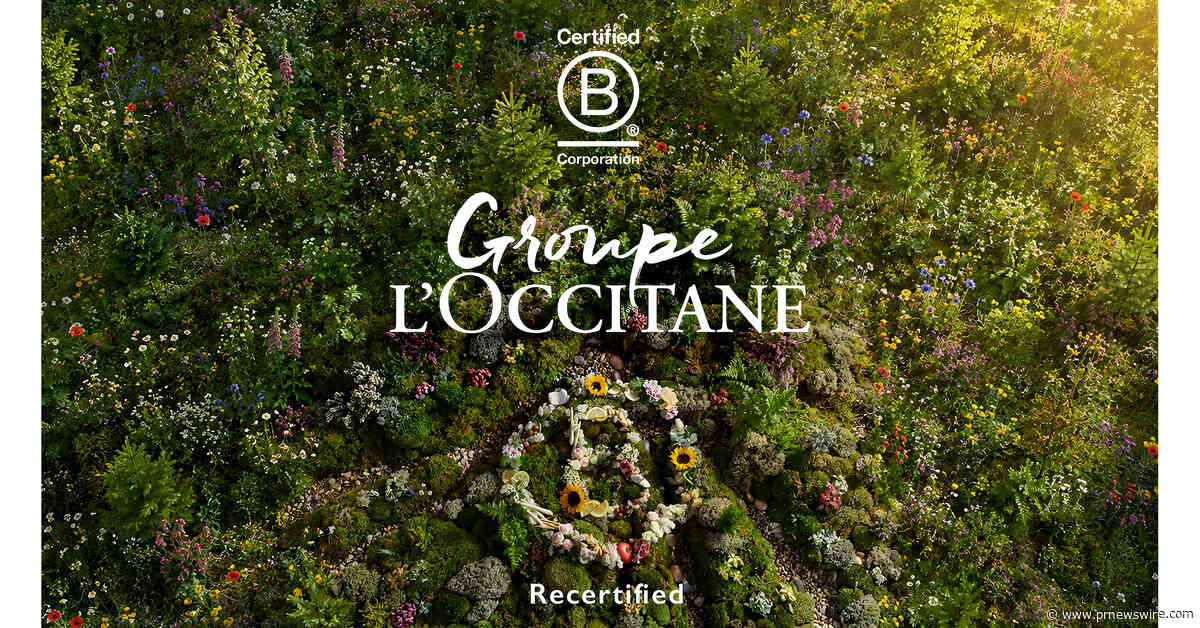 El Grupo L'OCCITANE obtiene un nuevo hito en su trayectoria de certificación B Corp™