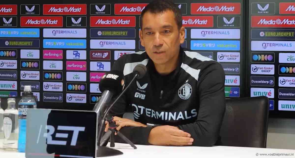 Van Bronckhorst ziet teleurstelling bij Feyenoorders: 'Enige wat je kunt doen'