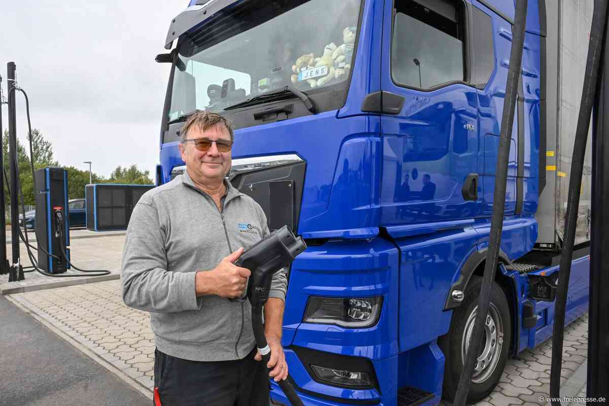 Chemnitzer E-Truck-Fahrer: „Ich will nichts anderes mehr fahren“