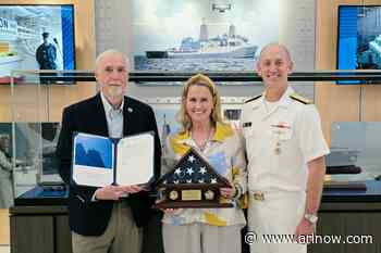 USS Arlington honors local police corporal who died of 9/11-related cancer
