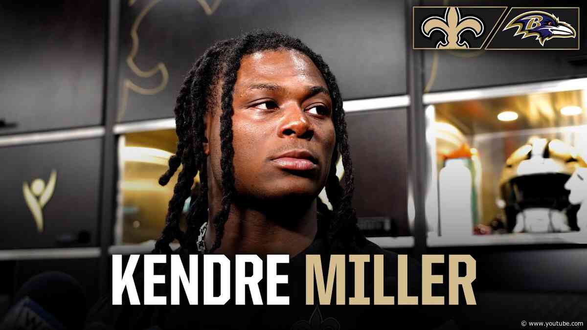 Kendre Miller on touchdown vs. Lions, Ravens defense | Saints vs. Ravens 2026 NFL Week 2