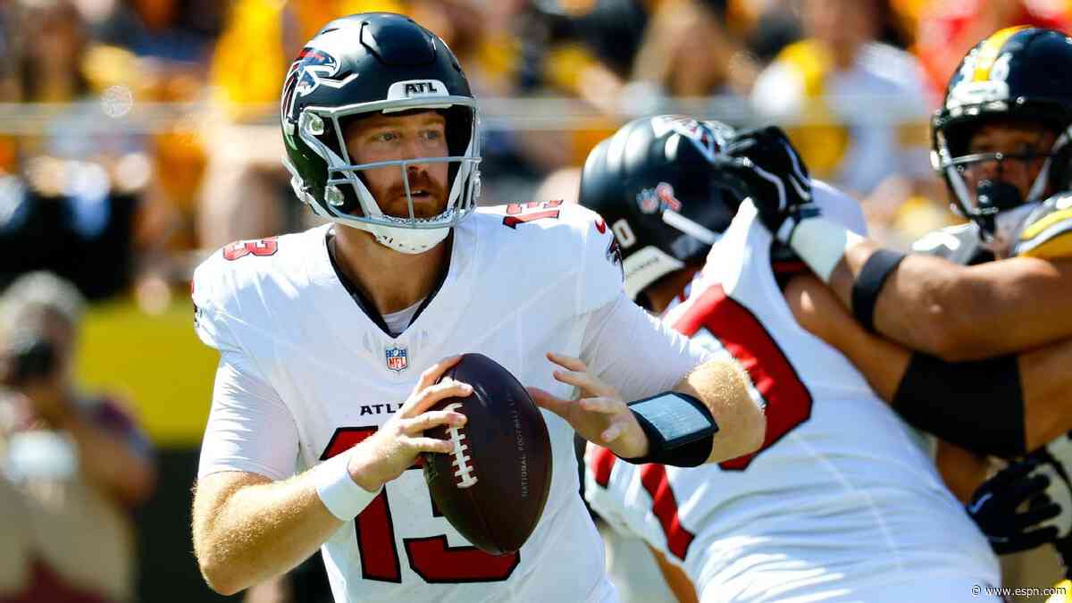Sources: Falcons again turn to QB Rush vs. Panthers
