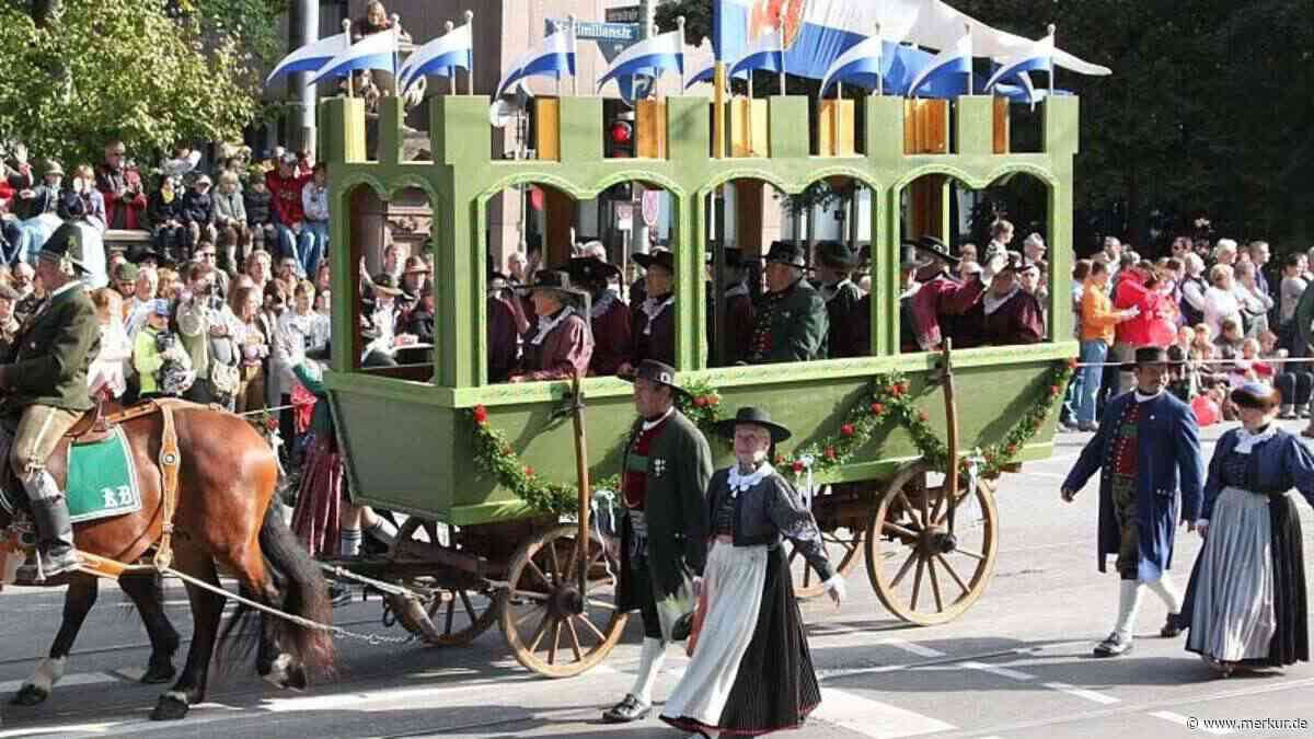 Trachten- und Schützenzug zur Wiesn: Gruppe ist mit Nachbau eines Wagens von 1835 dabei