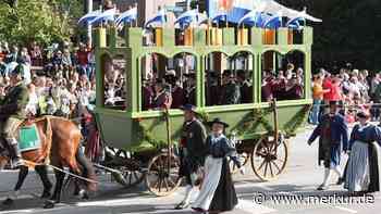 Trachten- und Schützenzug zur Wiesn: Gruppe ist mit Nachbau eines Wagens von 1835 dabei