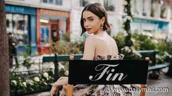 Lily Collins bids emotional farewell to her character as she marks her final day of filming Emily In Paris after seven years