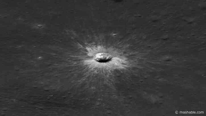 A giant new moon crater is nothing next to its 4-mile bruise