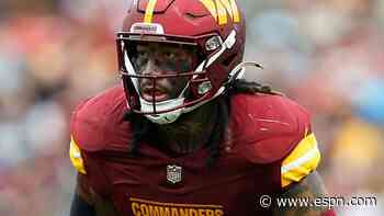 Commanders rule out starters Luvu, Okonkwo vs. Cowboys