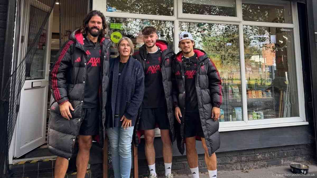 'It's not every day three Liverpool FC stars walk into your shop'