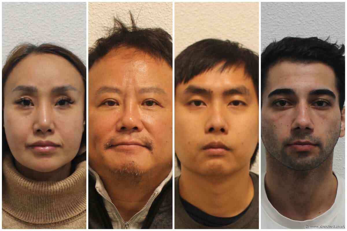 Four jailed for 23 years over sex trafficking of Thai women across London and Kent