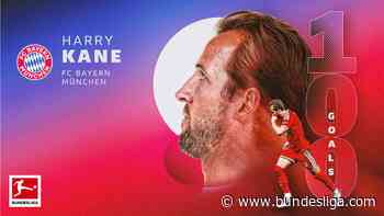 Bayern Munich's Harry Kane becomes fastest player to reach 100 Bundesliga goals
