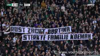 Prachtig: FC Groningen-fans staan in minuut 65 stil bij overlijden Bartina Koeman