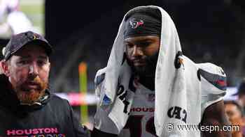 Texans WR Collins (hamstring) out vs. Bengals