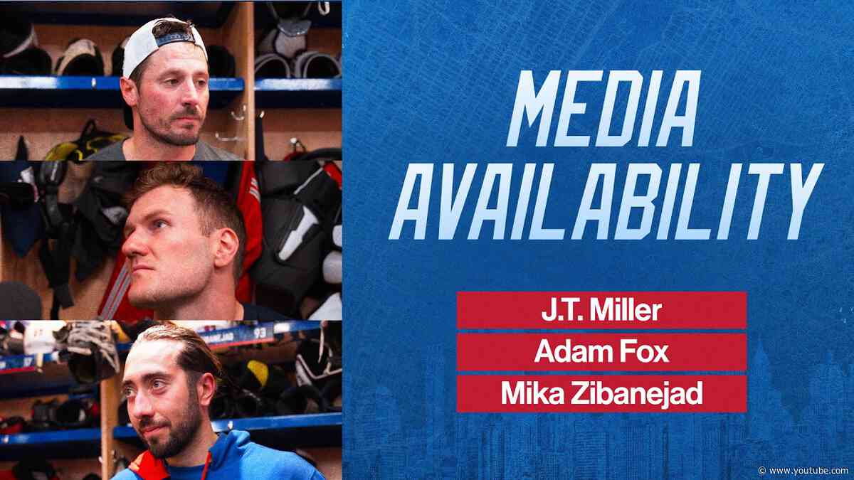 NYR Training Camp: J.T. Miller, Adam Fox & Mika Zibanejad Media Availability | September 17, 2026