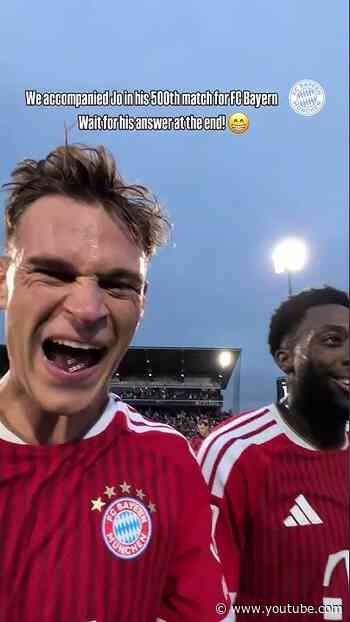 A gameday with Joshua Kimmich 🤩