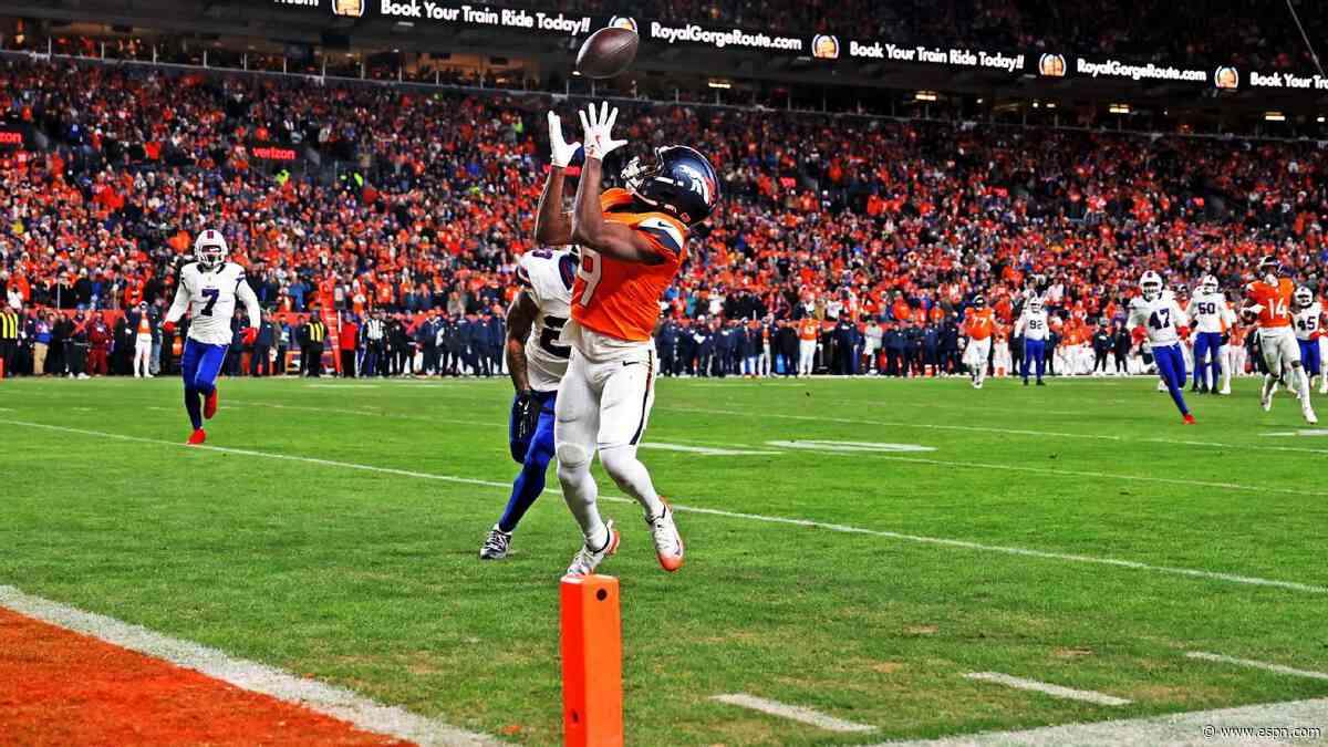 Broncos rule WR Mims (foot) out vs. Jaguars