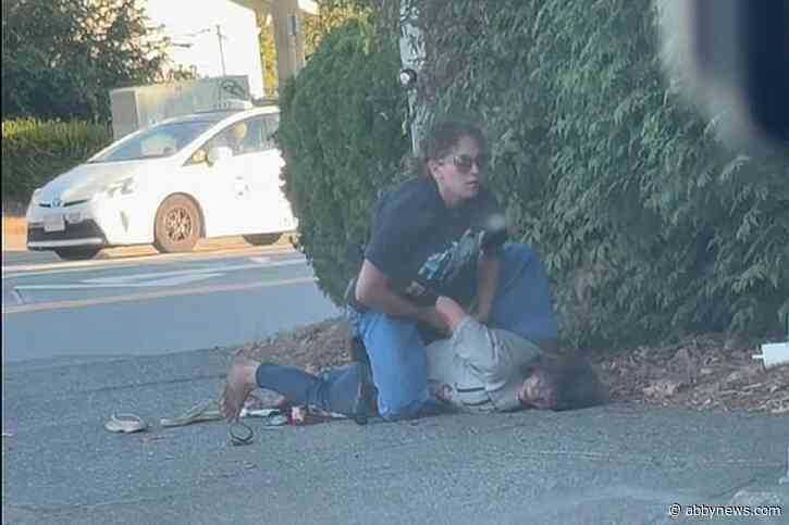 VIDEO: Abbotsford plainclothes officer wrestles suspected thief to the ground