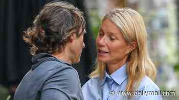 The Apple doesn't fall far! Gwyneth Paltrow has her own public kiss with husband Brad Falchuk... weeks after lookalike daughter flaunted new romance