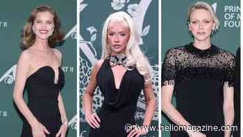 Christina Aguilera, 45, stuns in plunging black dress at royal gala