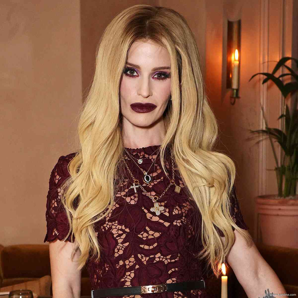 Kelly Osbourne Debuts Dark Hair With Asymmetric Bangs at OnlyFans Show