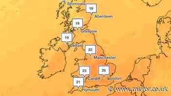 September scorcher as Met Office says 'middle of summer temperatures' hit UK this week