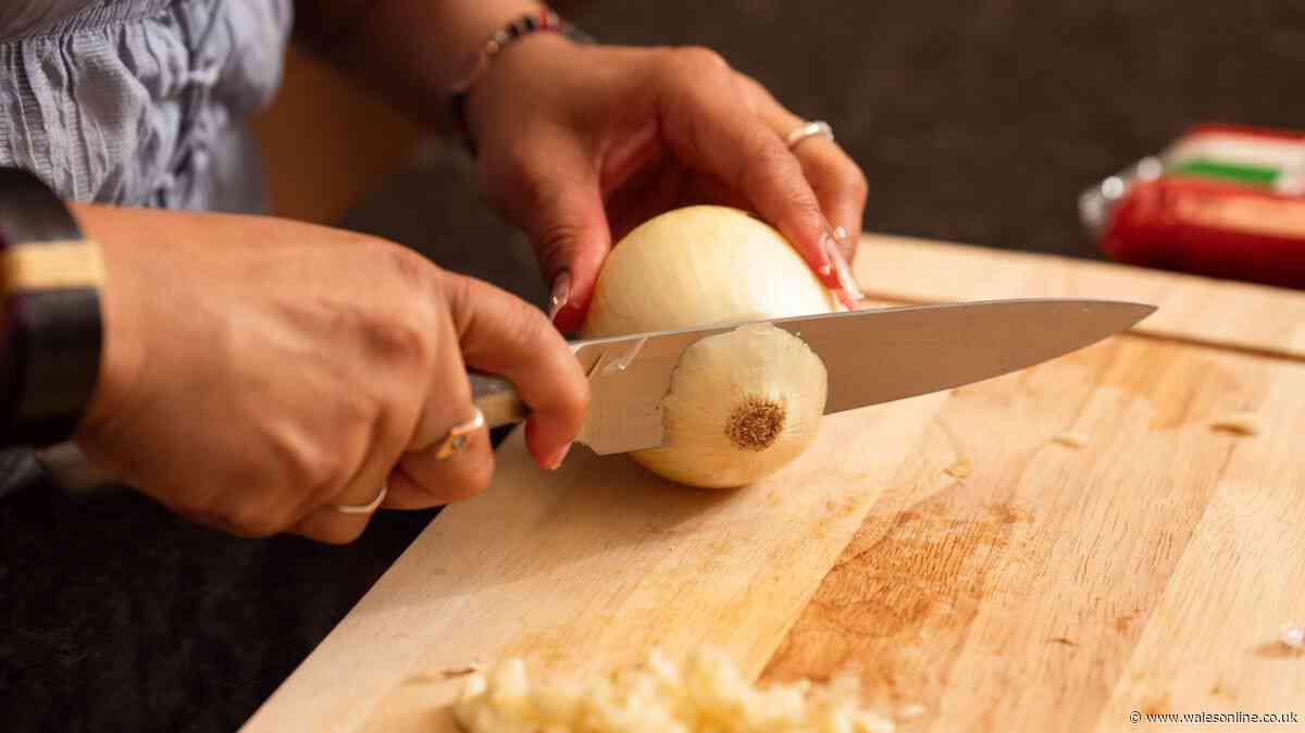 Chef shares 'correct' technique for chopping onions in seconds