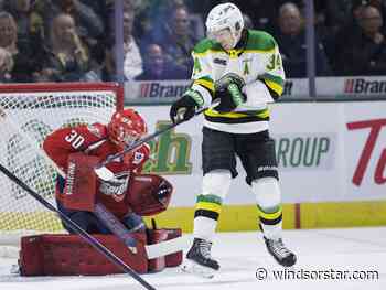 Spitfires settle for point after rallying twice to tie Knights before falling in OT