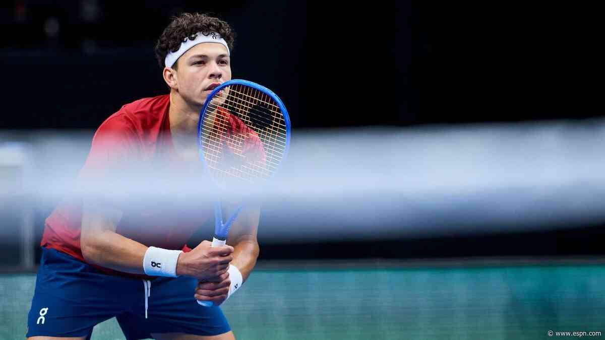 Shelton falls in Davis Cup; U.S. tied with Czechs
