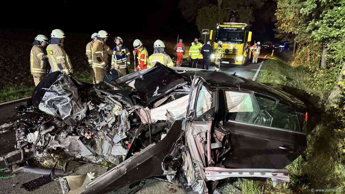 Auto kracht in Baumreihe am Straßenrand: 18-Jähriger in Lebensgefahr, 17-Jähriger tot