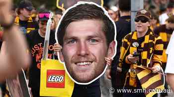 AFL LIVE: Perfect conditions, mammoth crowd greet the Hawks and Lions for mouth-watering prelim
