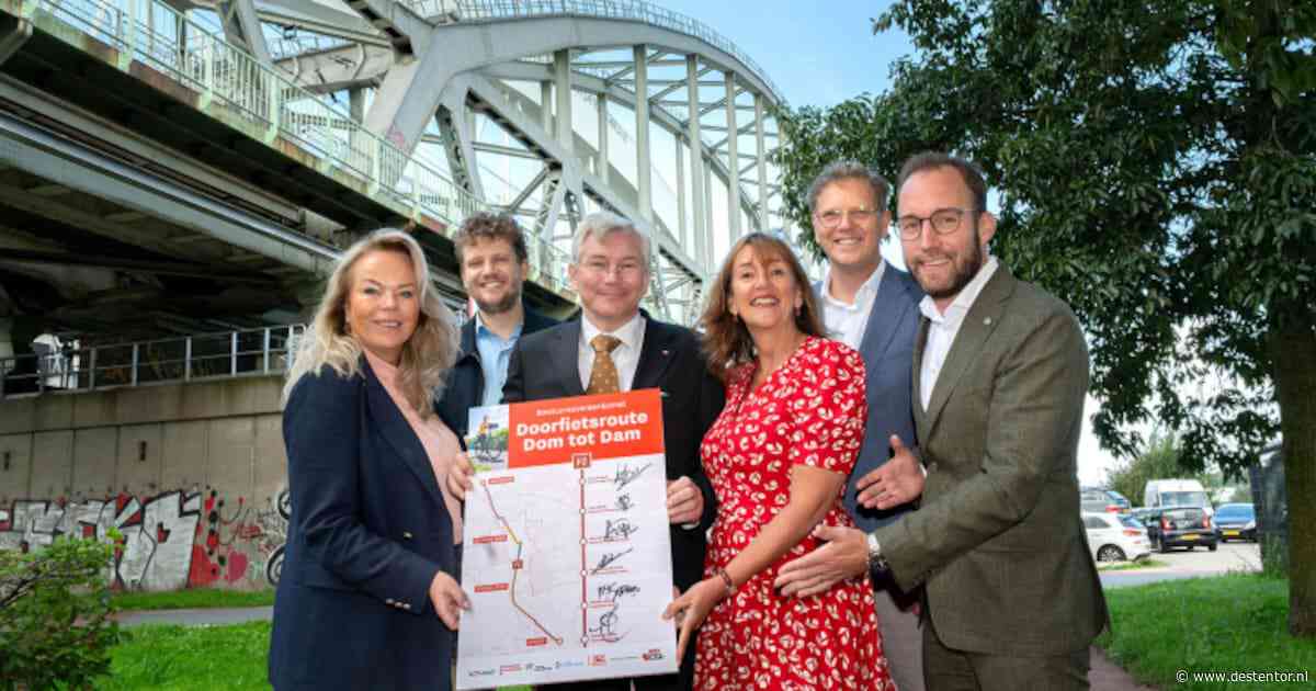 ‘Moeder van alle fietsroutes’ komt dichterbij: handtekeningen voor snelle fietsverbinding Dom tot Dam