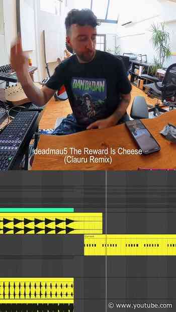 made this one extra cheesy. Ciauru running up his remix of @deadmau5  "The Reward Is Cheese"