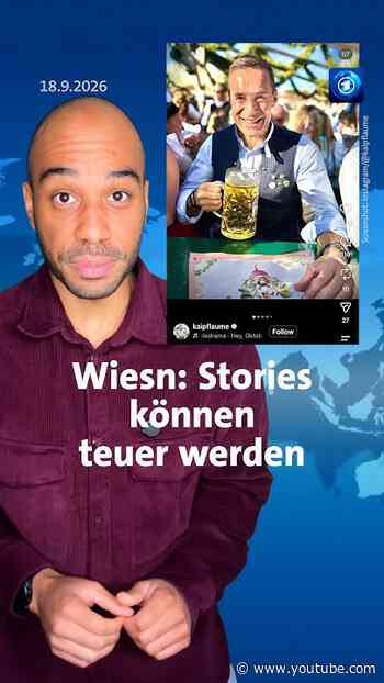 Welche Regeln gelten für Influencer auf dem Oktoberfest? #wiesn #tagesschau #shorts