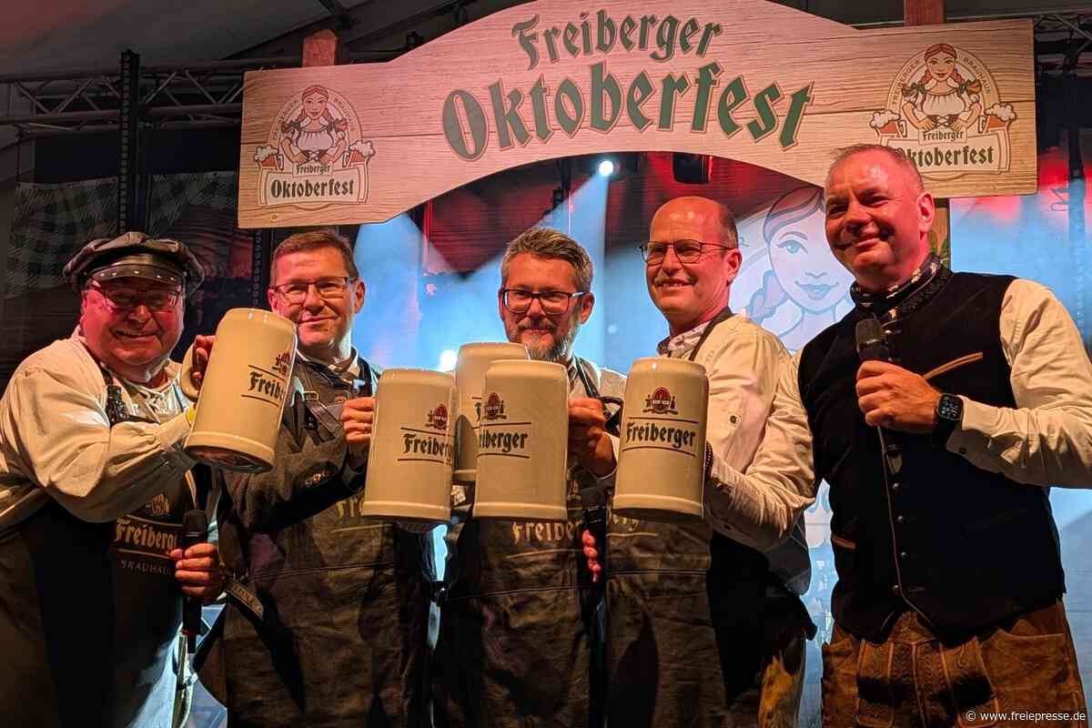 Bierfass-Anstich mit Hindernissen: Freiberger Oktoberfest startet turbulent