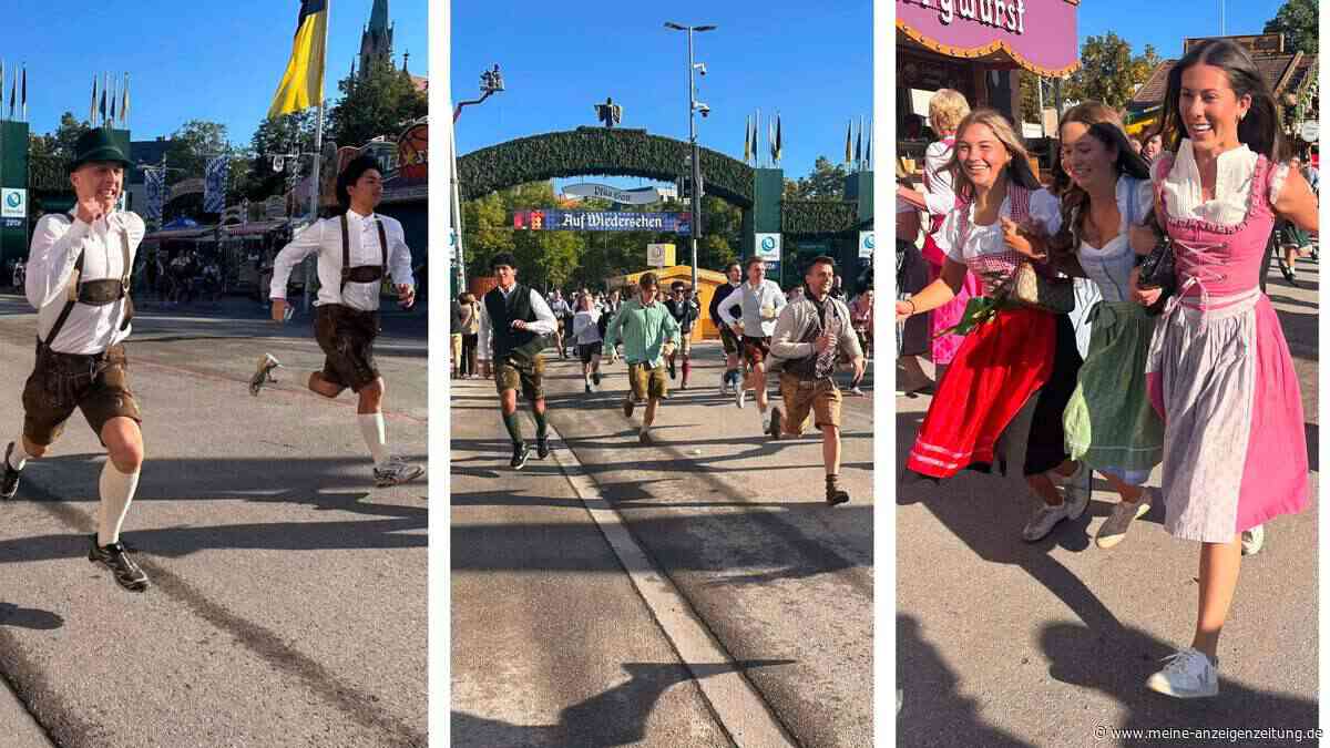 Der Ansturm aufs Oktoberfest 2026: Die ersten Bilder vom „Wiesn-Run“